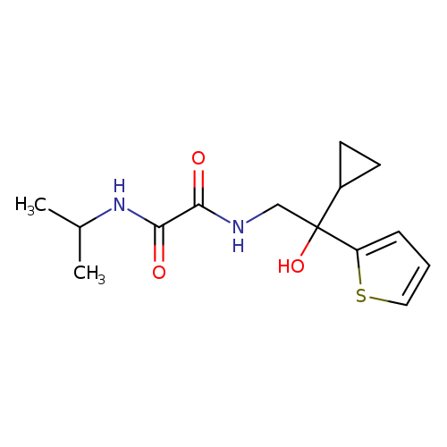 N'-[2-cyclopropyl-2-hydroxy-2-(thiophen-2-yl)ethyl]-N-(propan-2-yl)ethanediamide