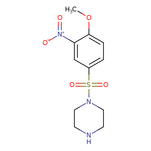 1-(4-methoxy-3-nitrobenzenesulfonyl)piperazine