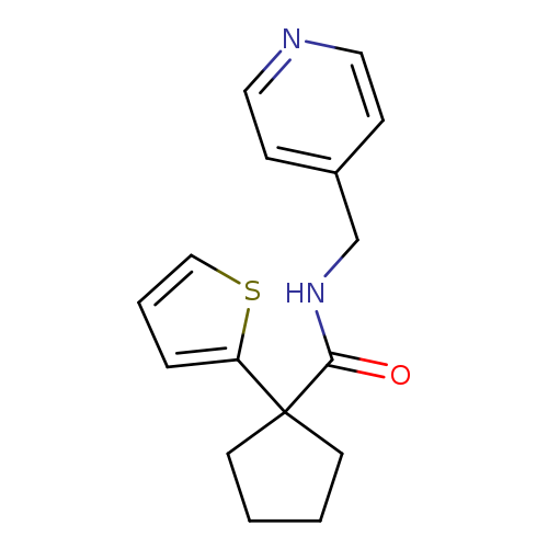 N-[(pyridin-4-yl)methyl]-1-(thiophen-2-yl)cyclopentane-1-carboxamide