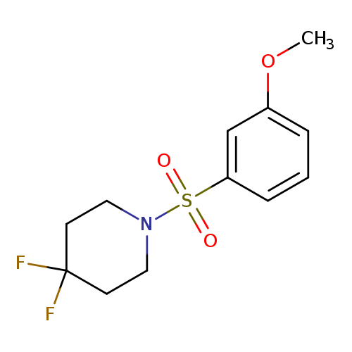 4,4-difluoro-1-(3-methoxybenzenesulfonyl)piperidine