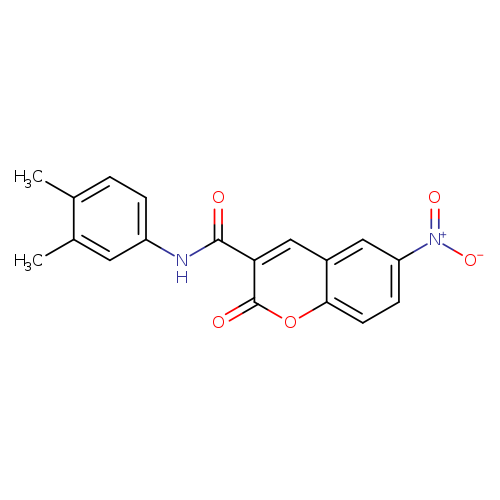 N-(3,4-dimethylphenyl)-6-nitro-2-oxo-2H-chromene-3-carboxamide