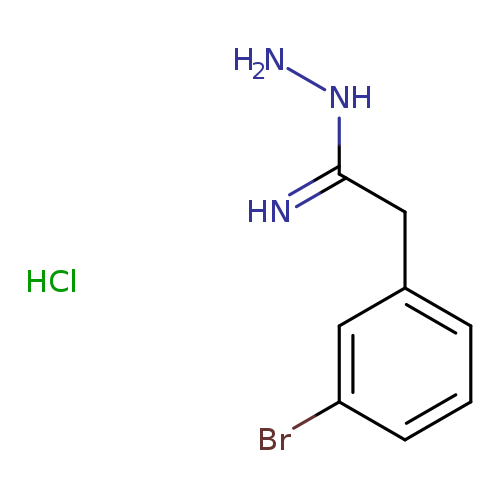 N-amino-2-(3-bromophenyl)ethanimidamide hydrochloride