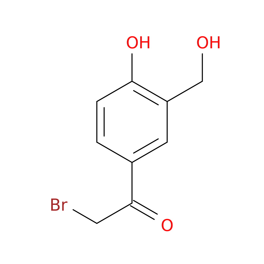 2-bromo-1-[4-hydroxy-3-(hydroxymethyl)phenyl]ethanone