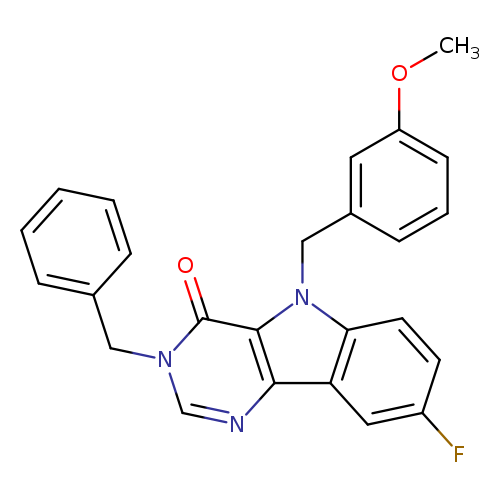 3-benzyl-8-fluoro-5-[(3-methoxyphenyl)methyl]-3H,4H,5H-pyrimido[5,4-b]indol-4-one