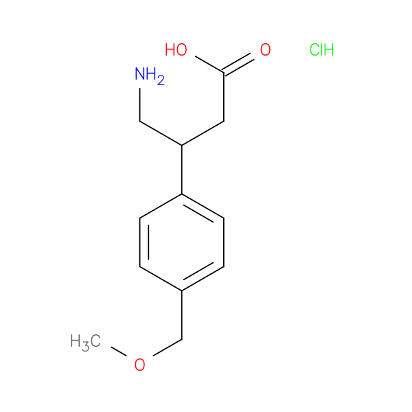 4-amino-3-[4-(methoxymethyl)phenyl]butanoic acid hydrochloride