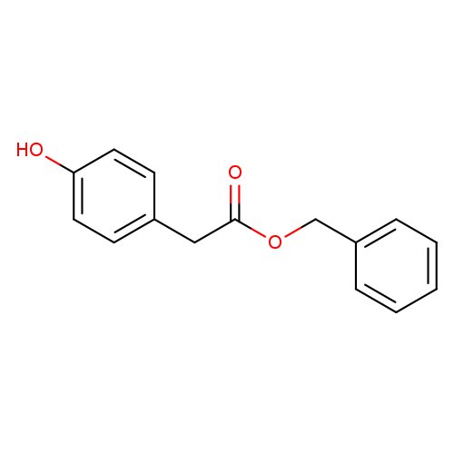 Benzeneacetic acid, 4-hydroxy-, phenylmethyl ester
