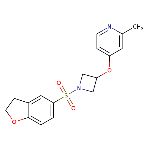 4-{[1-(2,3-dihydro-1-benzofuran-5-sulfonyl)azetidin-3-yl]oxy}-2-methylpyridine