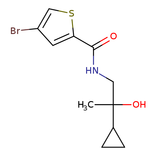 4-bromo-N-(2-cyclopropyl-2-hydroxypropyl)thiophene-2-carboxamide