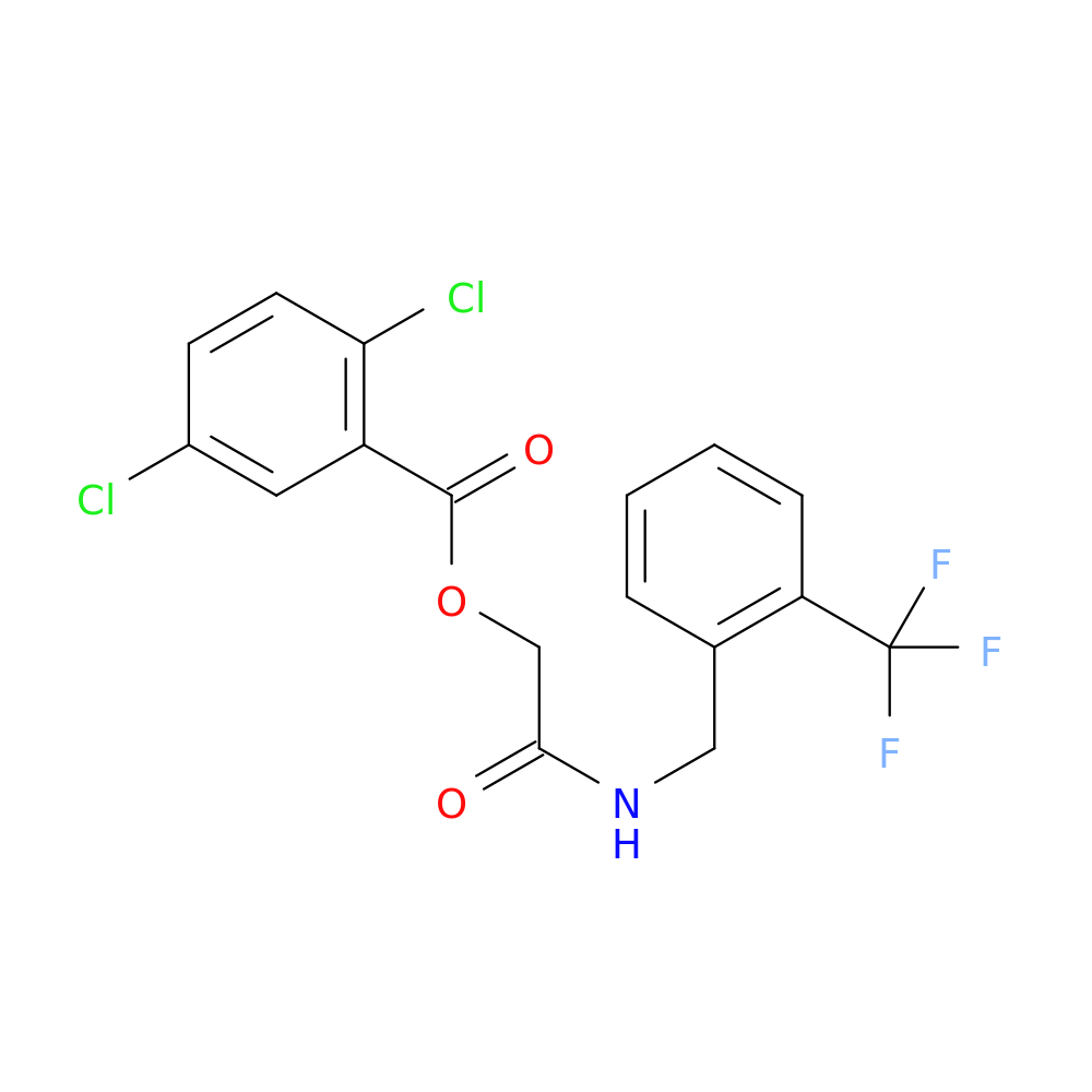 ({[2-(trifluoromethyl)phenyl]methyl}carbamoyl)methyl 2,5-dichlorobenzoate