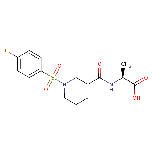 (2S)-2-{[1-(4-Fluorobenzenesulfonyl)piperidin-3-yl]formamido}propanoic acid