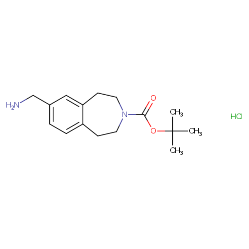tert-butyl7-(aminomethyl)-2,3,4,5-tetrahydro-1H-3-benzazepine-3-carboxylatehydrochloride