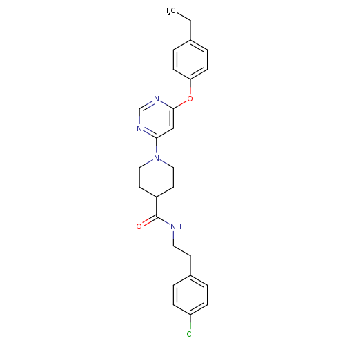 N-[2-(4-chlorophenyl)ethyl]-1-[6-(4-ethylphenoxy)pyrimidin-4-yl]piperidine-4-carboxamide