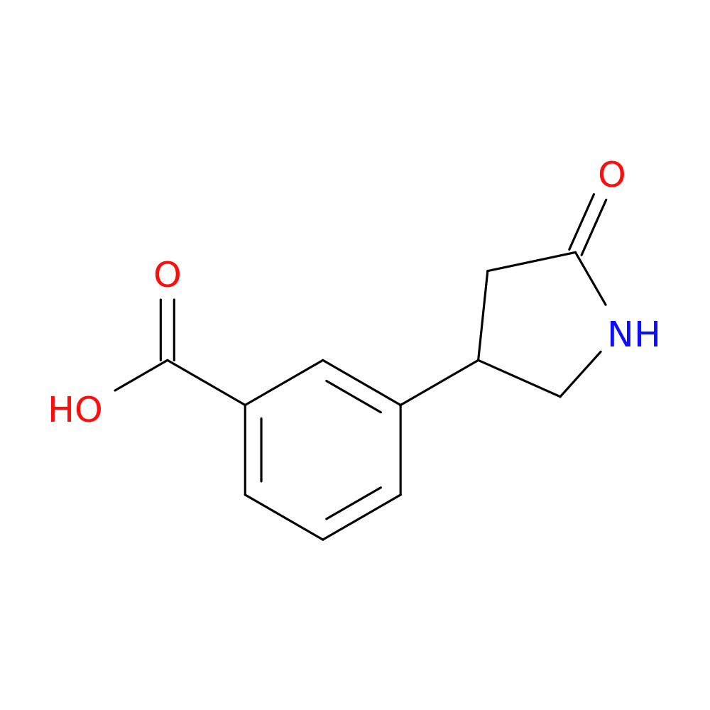 3-(5-oxopyrrolidin-3-yl)benzoic acid
