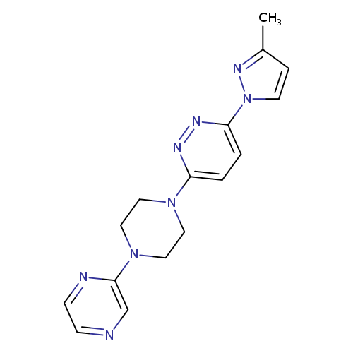3-(3-methyl-1H-pyrazol-1-yl)-6-[4-(pyrazin-2-yl)piperazin-1-yl]pyridazine