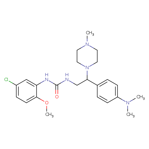 3-(5-chloro-2-methoxyphenyl)-1-{2-[4-(dimethylamino)phenyl]-2-(4-methylpiperazin-1-yl)ethyl}urea