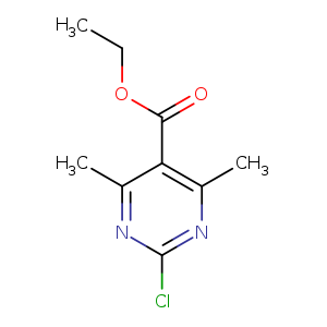 5-Pyrimidinecarboxylic acid, 2-chloro-4,6-dimethyl-, ethyl ester