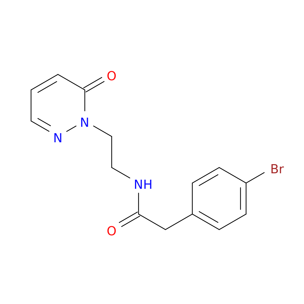 2-(4-bromophenyl)-N-[2-(6-oxo-1,6-dihydropyridazin-1-yl)ethyl]acetamide
