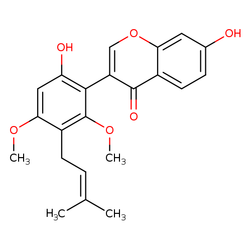 7-Hydroxy-3-[6-hydroxy-2,4-dimethoxy-3-(3-methyl-2-butenyl)phenyl]-4H-1-benzopyran-4-one