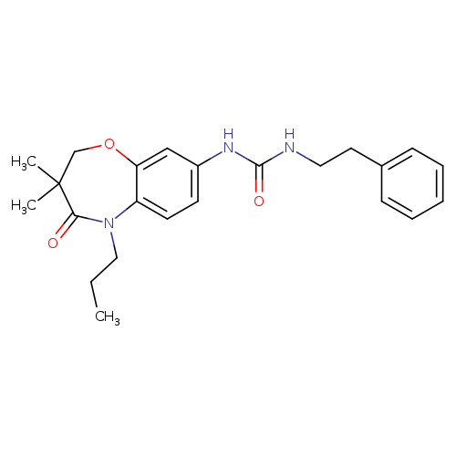 3-(3,3-dimethyl-4-oxo-5-propyl-2,3,4,5-tetrahydro-1,5-benzoxazepin-8-yl)-1-(2-phenylethyl)urea