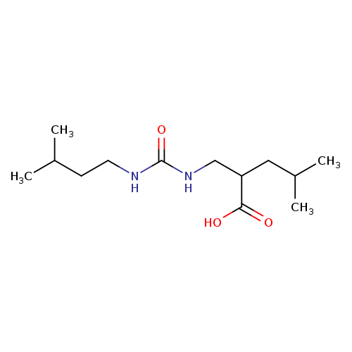 4-methyl-2-({[(3-methylbutyl)carbamoyl]amino}methyl)pentanoic acid
