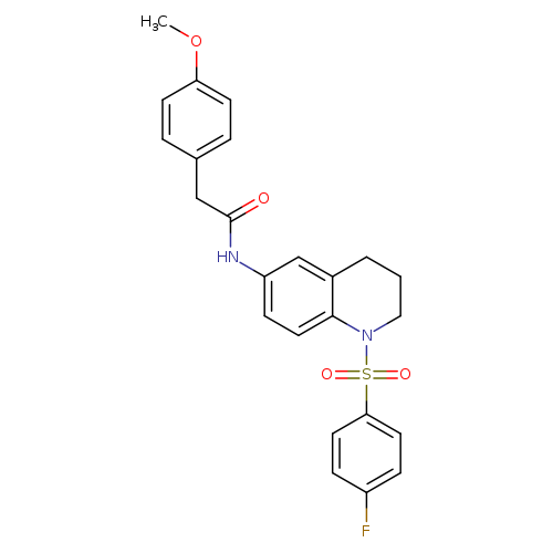 N-[1-(4-fluorobenzenesulfonyl)-1,2,3,4-tetrahydroquinolin-6-yl]-2-(4-methoxyphenyl)acetamide