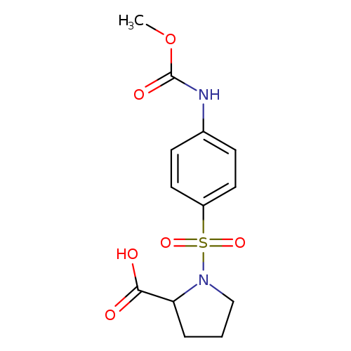 1-{4-[(methoxycarbonyl)amino]benzenesulfonyl}pyrrolidine-2-carboxylic acid
