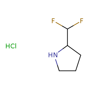 Pyrrolidine, 2-(difluoromethyl)-, hydrochloride (1:1)