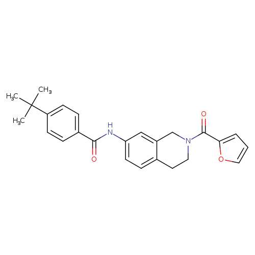 4-tert-butyl-N-[2-(furan-2-carbonyl)-1,2,3,4-tetrahydroisoquinolin-7-yl]benzamide