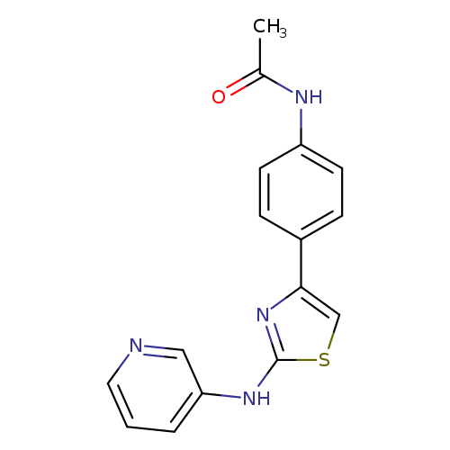 N-(4-{2-[(pyridin-3-yl)amino]-1,3-thiazol-4-yl}phenyl)acetamide