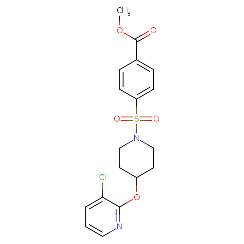 methyl 4-({4-[(3-chloropyridin-2-yl)oxy]piperidin-1-yl}sulfonyl)benzoate