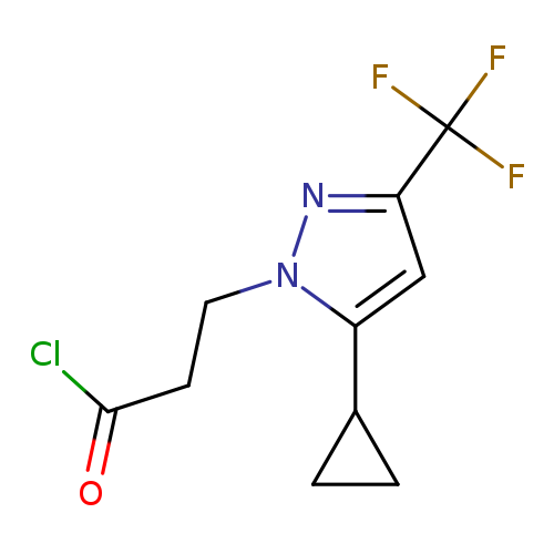 3-[5-CYCLOPROPYL-3-(TRIFLUOROMETHYL)-1H-PYRAZOL-1-YL]PROPANOYL CHLORIDE