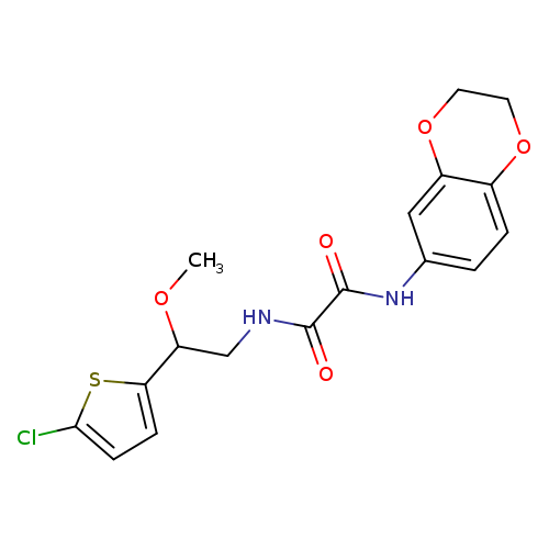 N-[2-(5-chlorothiophen-2-yl)-2-methoxyethyl]-N'-(2,3-dihydro-1,4-benzodioxin-6-yl)ethanediamide