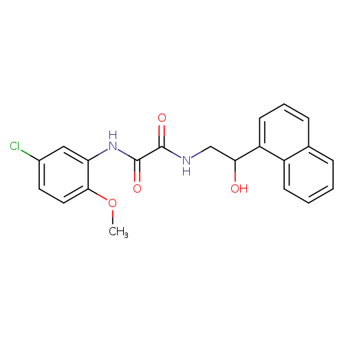 N-(5-chloro-2-methoxyphenyl)-N'-[2-hydroxy-2-(naphthalen-1-yl)ethyl]ethanediamide