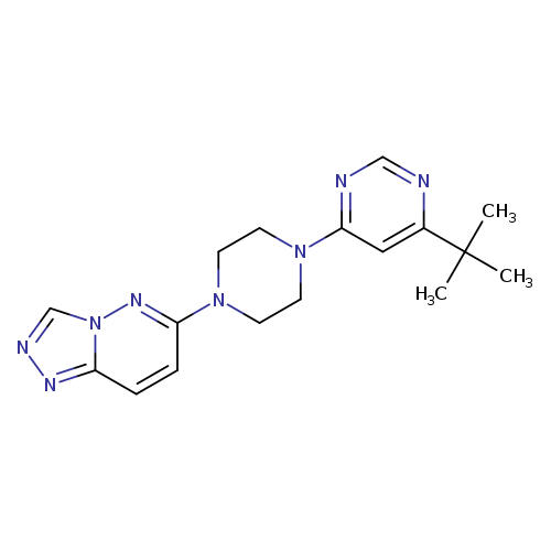 4-tert-butyl-6-(4-{[1,2,4]triazolo[4,3-b]pyridazin-6-yl}piperazin-1-yl)pyrimidine