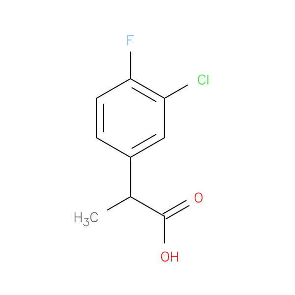 2-(3-chloro-4-fluorophenyl)propanoic acid