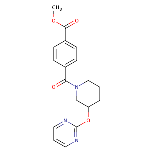 methyl 4-[3-(pyrimidin-2-yloxy)piperidine-1-carbonyl]benzoate