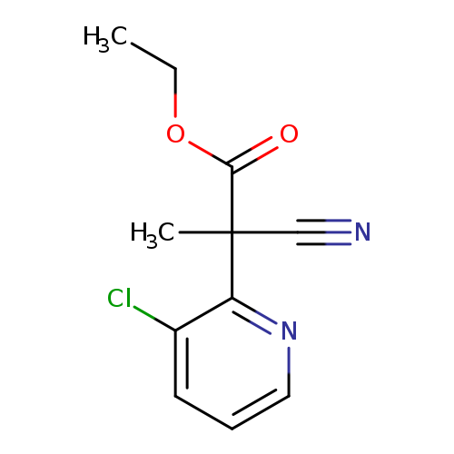 ethyl 2-(3-chloropyridin-2-yl)-2-cyano-2-methylacetate