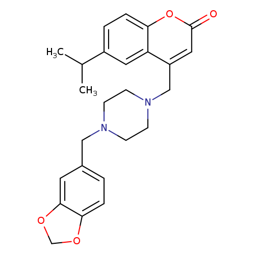 4-({4-[(2H-1,3-benzodioxol-5-yl)methyl]piperazin-1-yl}methyl)-6-(propan-2-yl)-2H-chromen-2-one