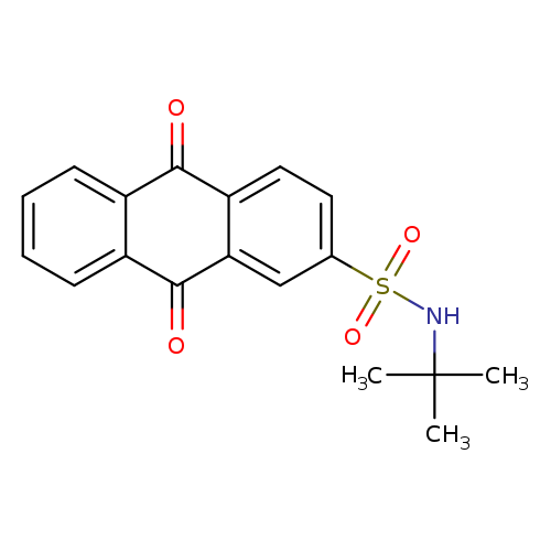 N-tert-butyl-9,10-dioxo-9,10-dihydroanthracene-2-sulfonamide
