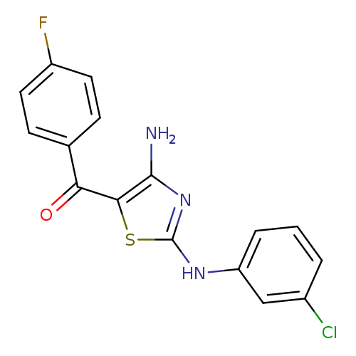 [4-amino-2-(3-chloroanilino)-1,3-thiazol-5-yl](4-fluorophenyl)methanone