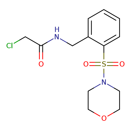 2-chloro-N-{[2-(morpholine-4-sulfonyl)phenyl]methyl}acetamide