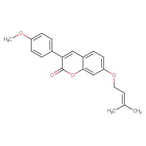 3-(4-methoxyphenyl)-7-[(3-methylbut-2-en-1-yl)oxy]-2H-chromen-2-one