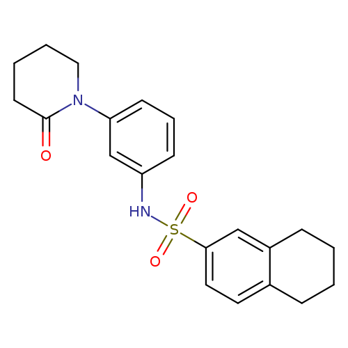 N-[3-(2-oxopiperidin-1-yl)phenyl]-5,6,7,8-tetrahydronaphthalene-2-sulfonamide