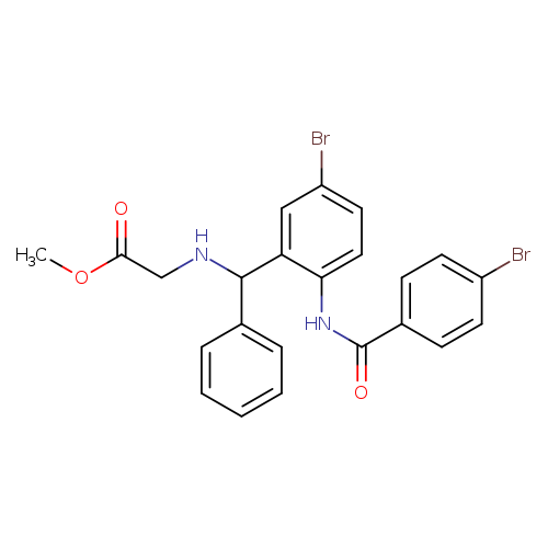 methyl 2-({[5-bromo-2-(4-bromobenzamido)phenyl](phenyl)methyl}amino)acetate