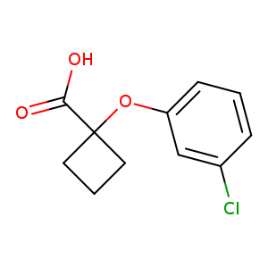 1-(3-Chlorophenoxy)cyclobutane-1-carboxylic acid