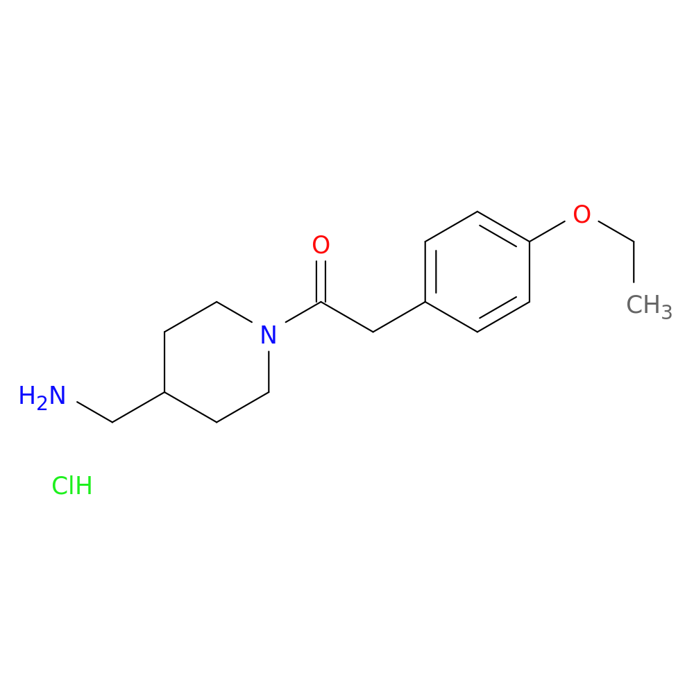 1-[4-(Aminomethyl)-1-piperidyl]-2-(4-ethoxyphenyl)ethanonehydrochloride