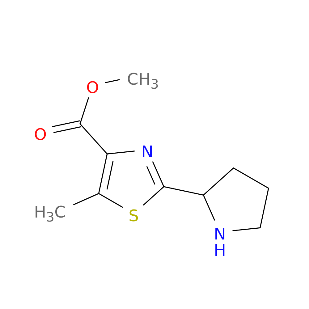 methyl 5-methyl-2-(pyrrolidin-2-yl)-1,3-thiazole-4-carboxylate