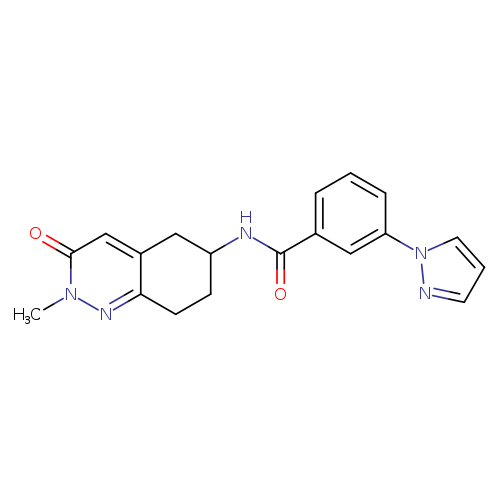 N-(2-methyl-3-oxo-2,3,5,6,7,8-hexahydrocinnolin-6-yl)-3-(1H-pyrazol-1-yl)benzamide