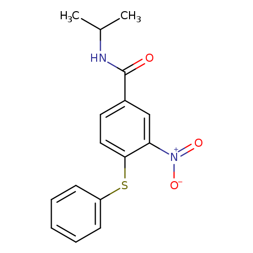 3-nitro-4-(phenylsulfanyl)-N-(propan-2-yl)benzamide