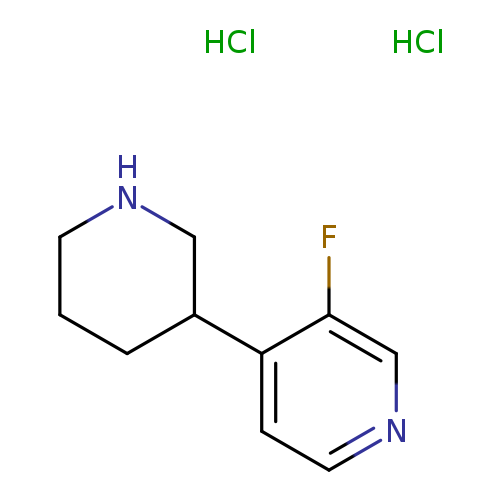 3-Fluoro-4-(piperidin-3-yl)pyridine dihydrochloride